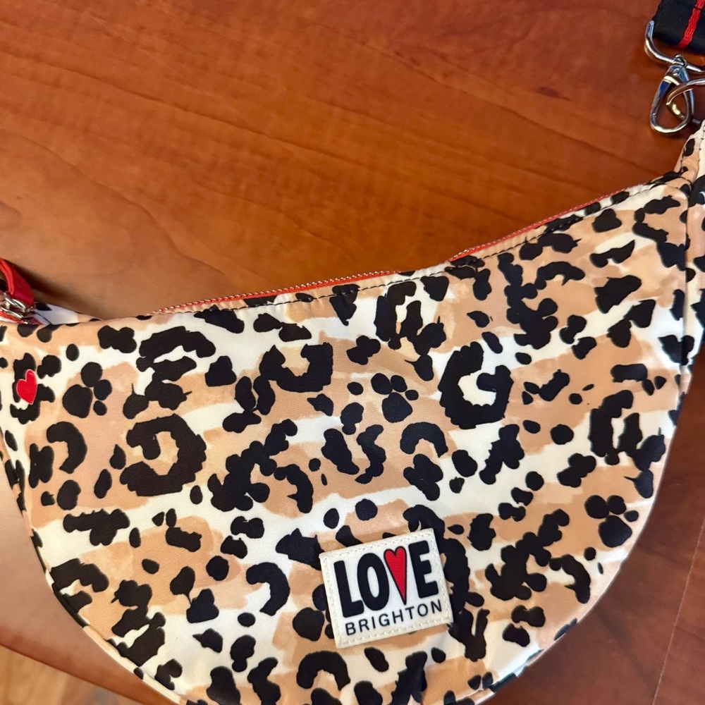 Brighton Leopard Print Crossbody Bag